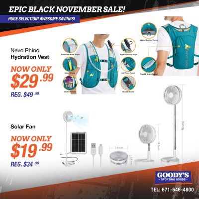 Hydration Vest and Solar Fan